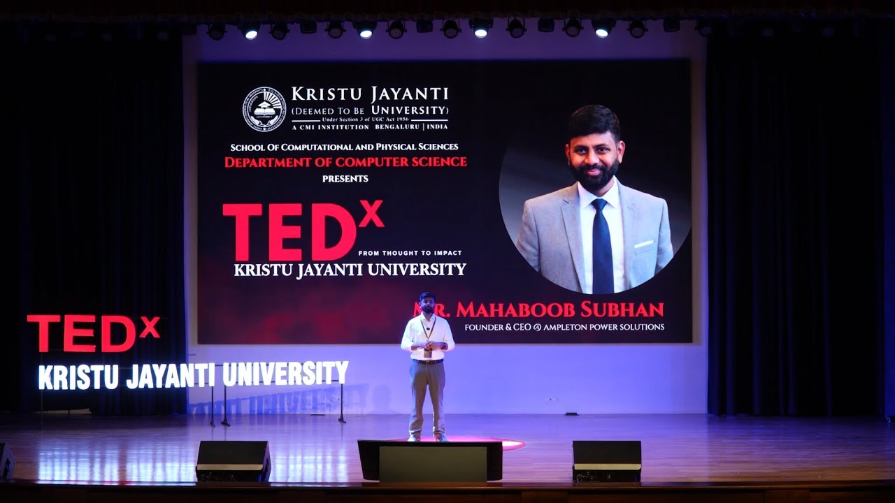 Make Uncertainty Certain Through Perseverance | Mahaboob Subhan | TEDxKristu Jayanti University