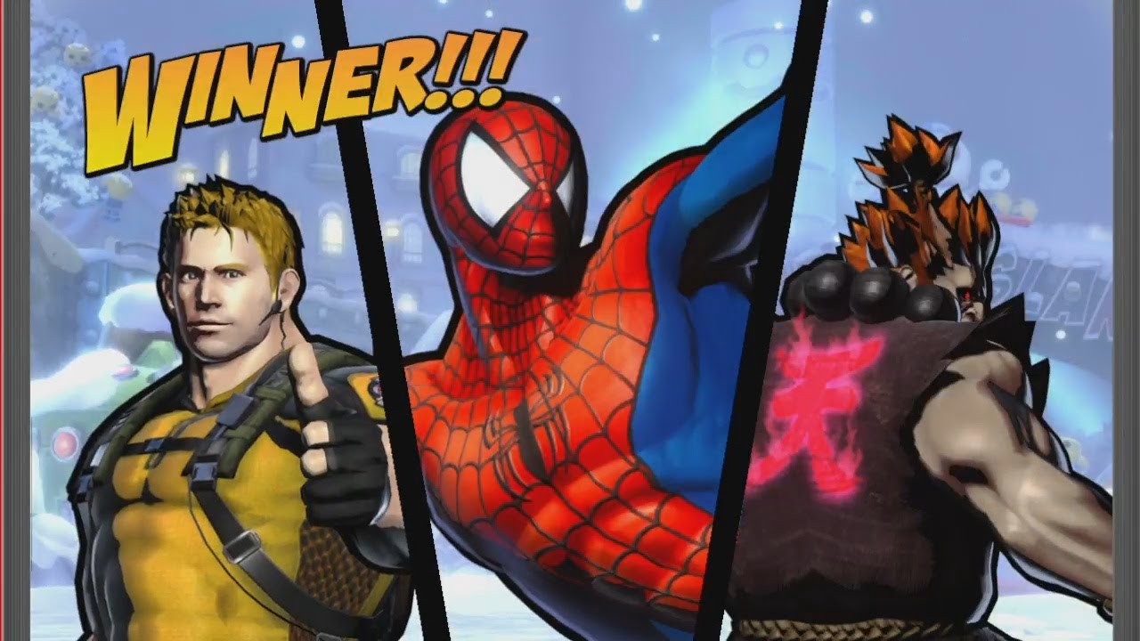 UMVC3 - CHRIS/SPIDER-MAN/AKUMA ONLINE!