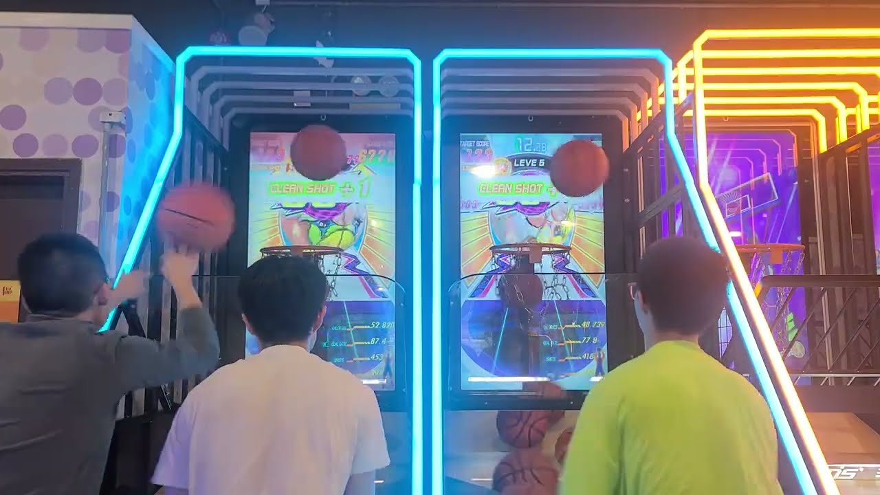 尖沙咀海運冒險炫動三代機 雙打10顆皮球7801分(+88) vs 單打8顆皮球6019分(Easy)
