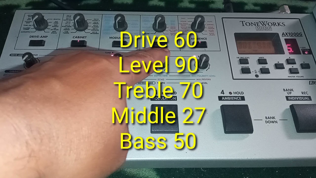 #1 Setting Lead Distorsi Dangdut, sound ajiibbb. Korg Toneworks AX1000G. Sederhana tapi mengena 😃