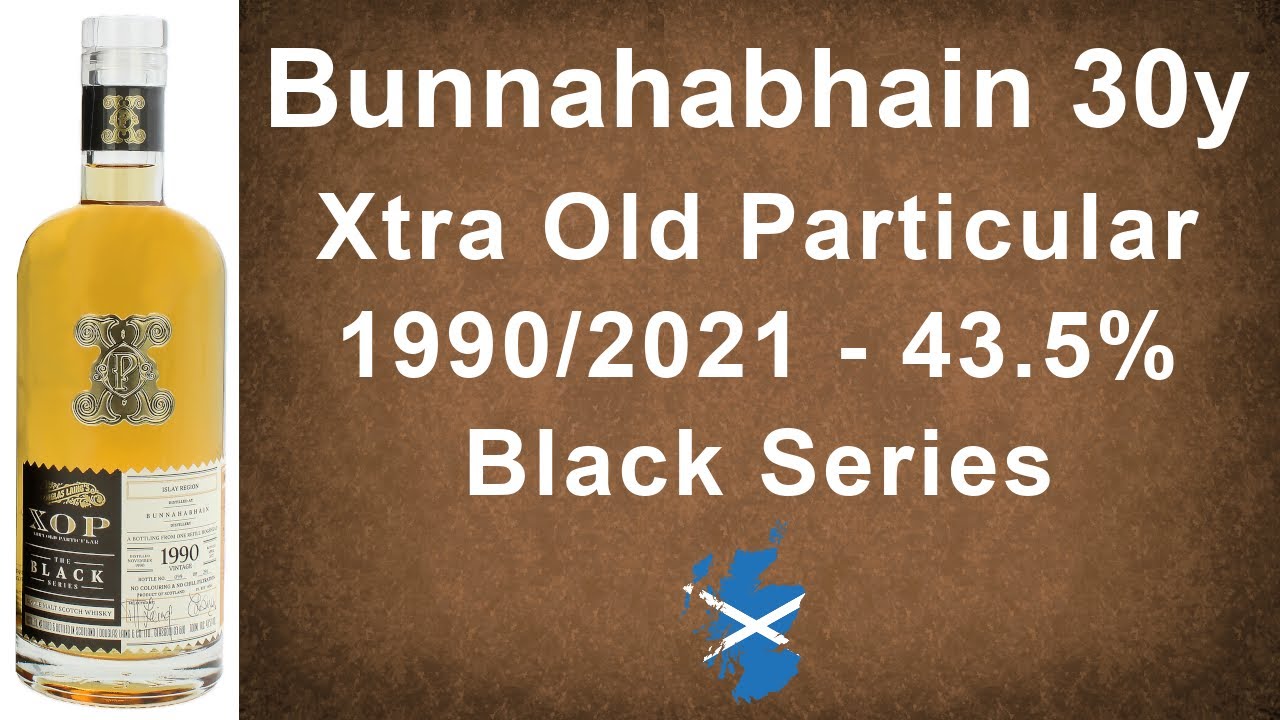 Bunnahabhain 30y Xtra Old Particular 1990/2021 Black Series Single Malt Scotch Review by WhiskyJason