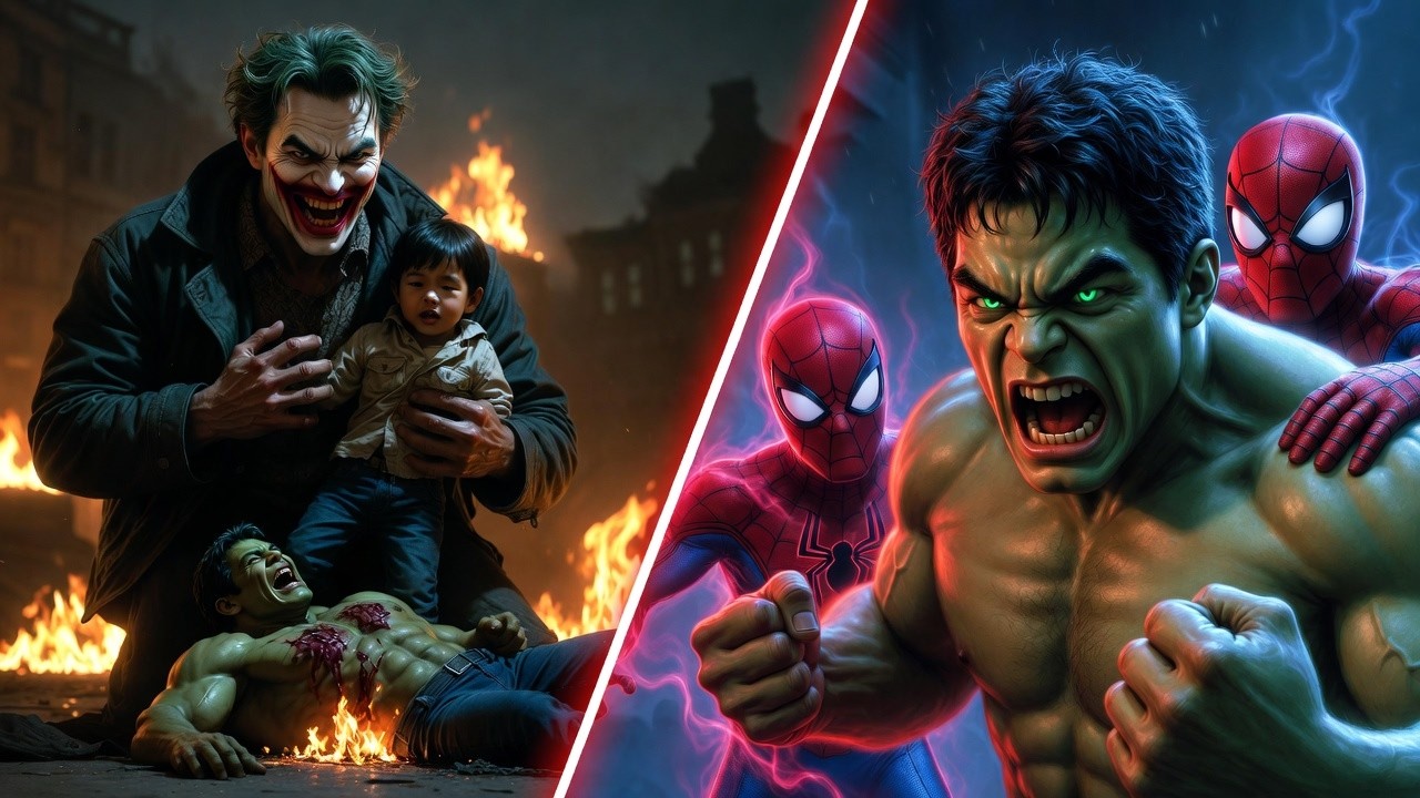 Unexpected Team Up: Spider-Man and what happened with Hulk | 😥Hulk Son’s Emotional Spider-Man’s Sad