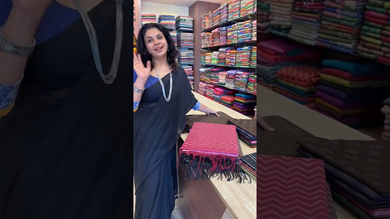 Summer Special Cotton Sarees Paired with Kalamkari Blouse PLAIN MUL COTTON SAREE | TTDS809
