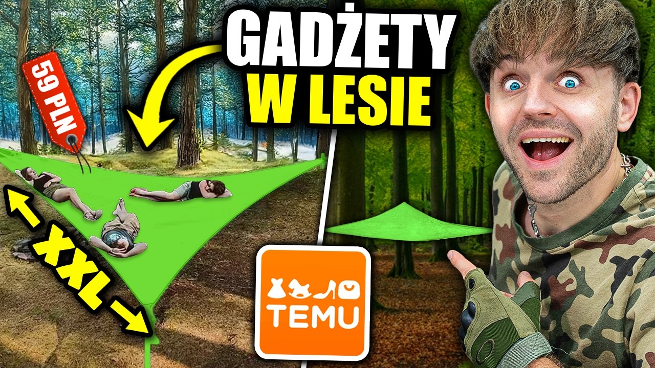Testujemy SURVIVALOWE GADŻETY z Chin! *w lesie*