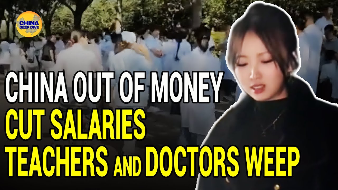 China runs out of money and cuts salaries  Teachers and doctors weep