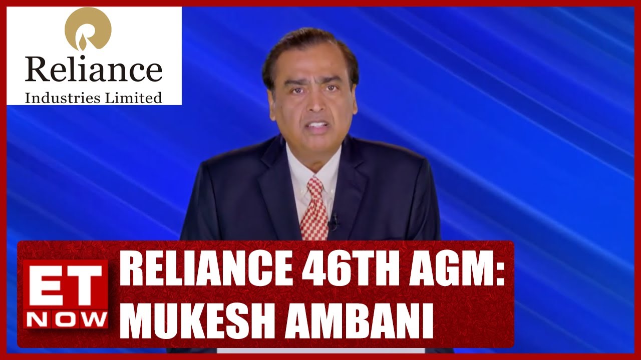 Reliance Industries Ltd 46th Annual General Meeting | Mukesh Ambani Address Shareholders
