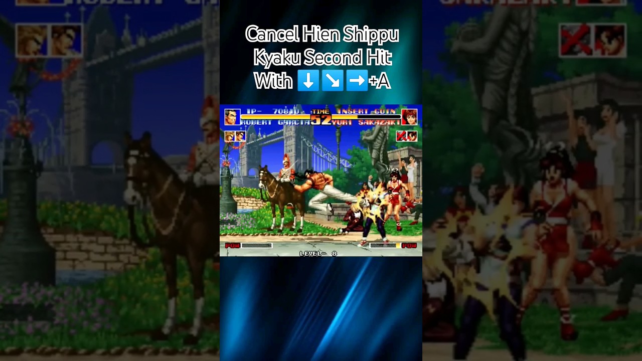KOF '94 - TUTORIAL - COMO CANCELAR O SEGUNDO GOLPE DO HIEN SHIPPU KYAKU #tas #fightinggames #kof