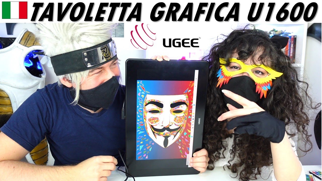 UGEE SERIE U1600 tavoletta grafica da disegno con schermo test e recensione