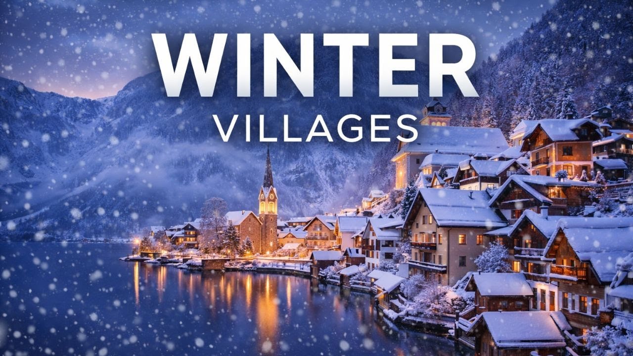 Most Magical Winter Villages in Europe ❄️ Snowy Fairy-Tale Towns | 4K Relaxing Travel
