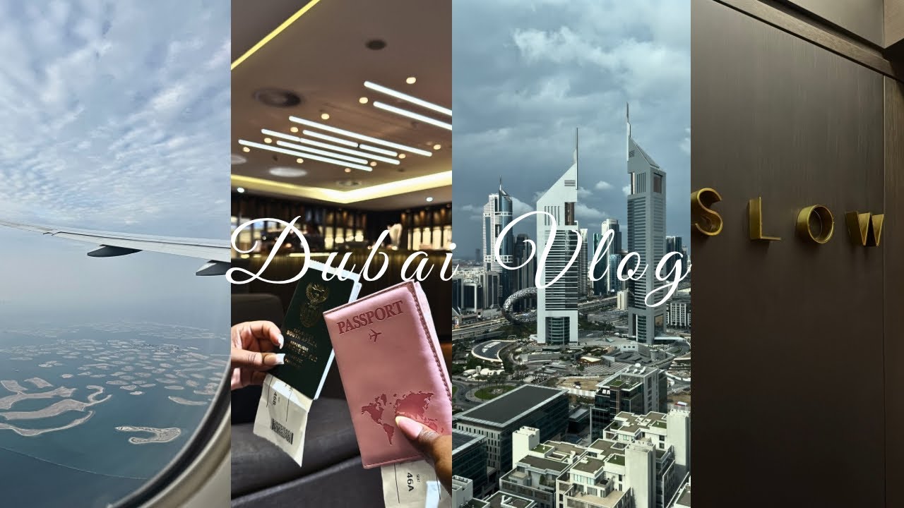LET’S GO TO DUBAI ✨✈️ | Travel Day, FNB Slow Lounge hopping, Emirates flight & Lost Luggage 😭