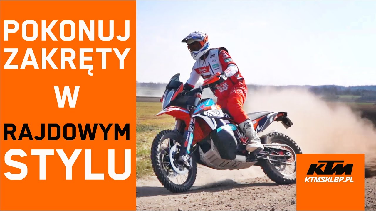 Technika Powerslide i szybkiego nawrotu na turystyku - Łukasz Kurowski & KTM 890 ADVENTURE R
