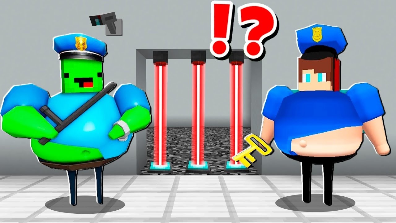 Mikey and JJ BROKE OUT of BARRY'S PRISON ! ESCAPING ROBLOX PRISON at 3AM ! Maizen Minecraft