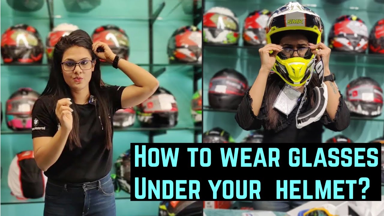 Tips and Tricks to wear Power/Sun Glasses Under your Helmet - Explained