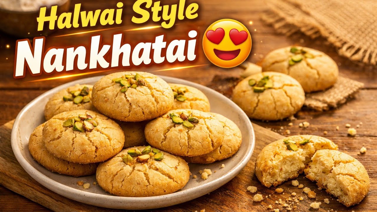 Perfect Nankhatai Recipe at Home | Soft & Crumbling Bakery Style Nankhatai | Eggless cookies