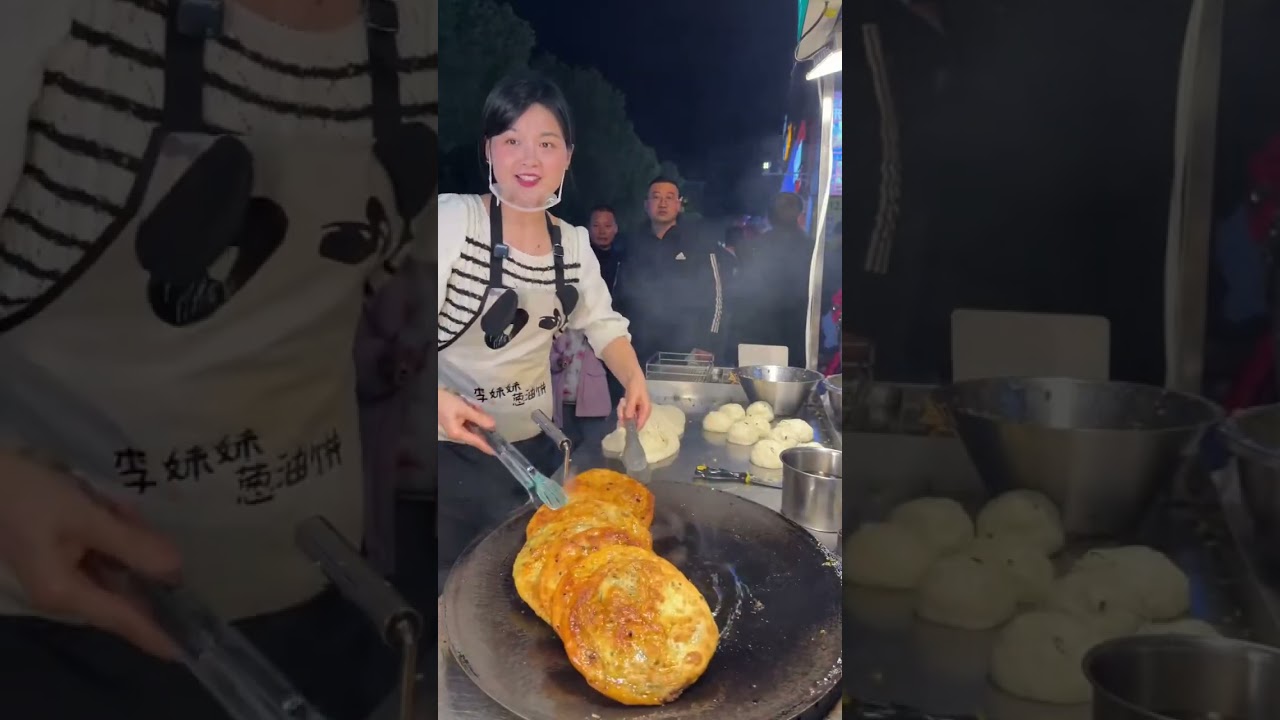 Set up a stall and sell 1,000 scallion pancakes every day!