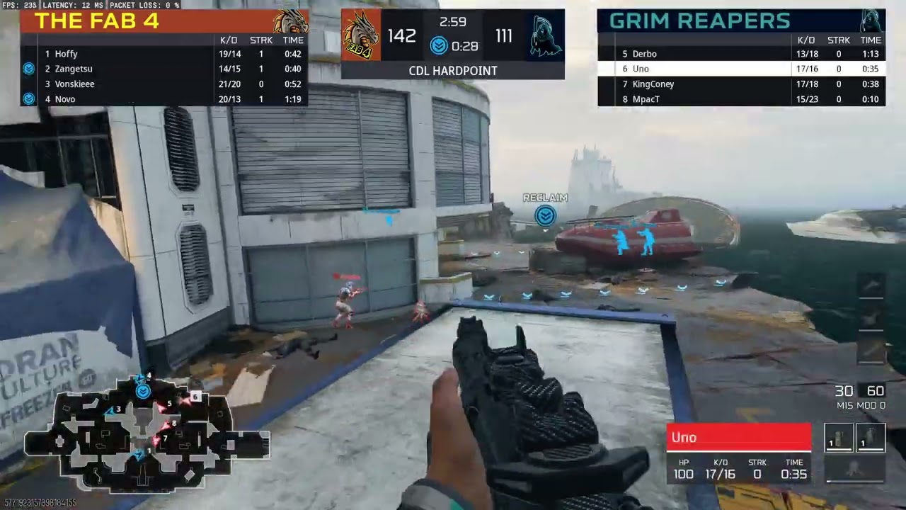 FT League Major 2 Pool Play: Fab4 vs Grim Reapers @ 9:45pm EST