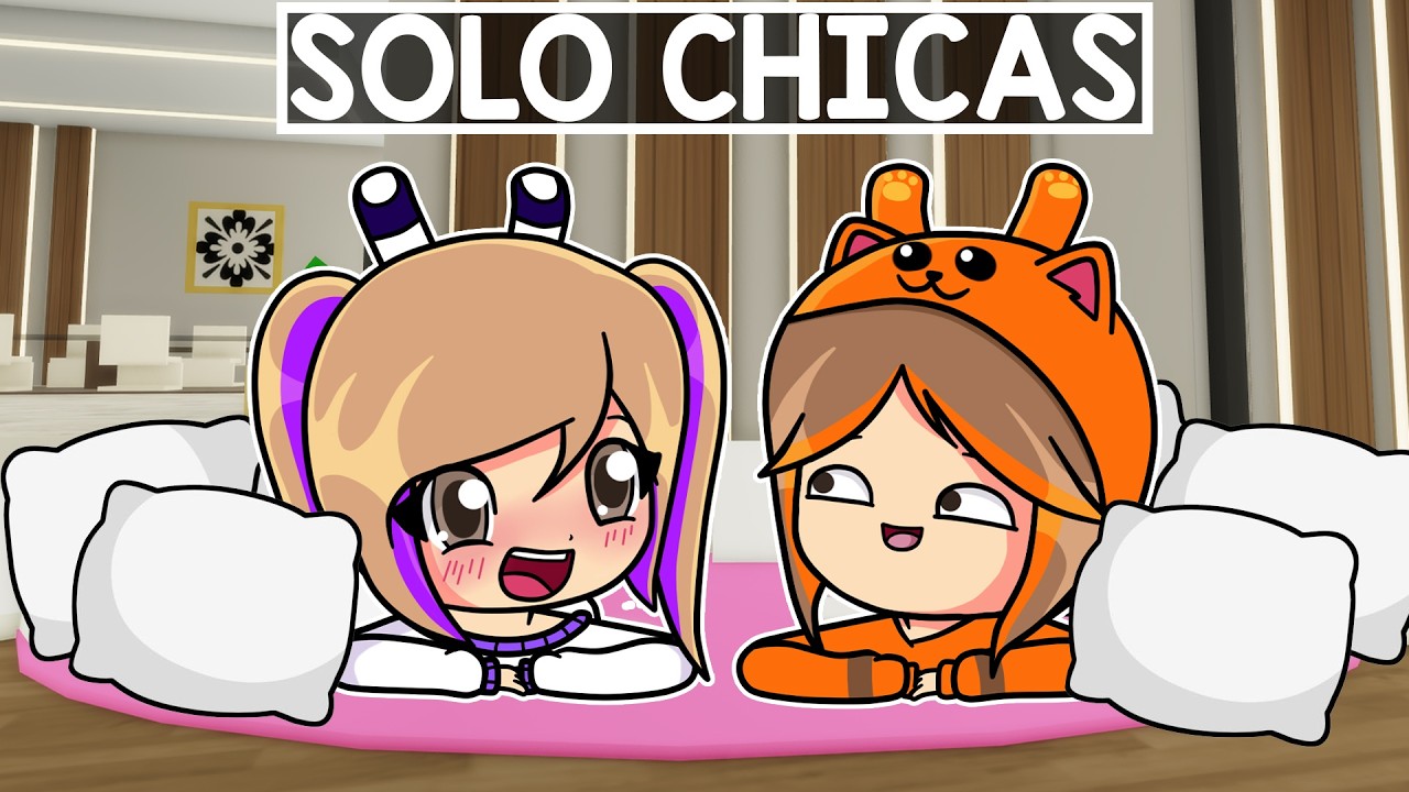 Tenemos una PIJAMADA SOLO de CHICAS en Brookhaven Roblox