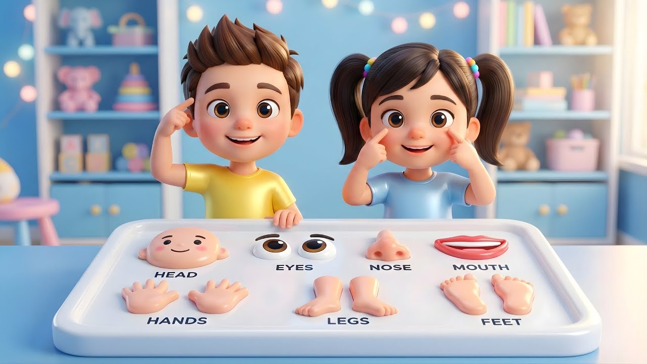 Body Parts Song for Kids | This Is My Body | Nursery Rhymes & Kids Learning | Rishik Films #kids