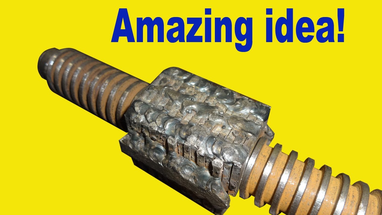Awesome Idea How To Make a Nut for a Vise Screw. Idea for a Vise