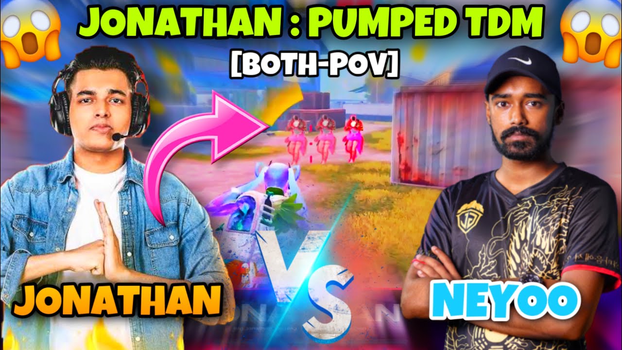 [BOTH-POV] JONATHAN : PUMPED TDM 😱 Neyoo V/S Johnny 🔥 Ft. kronten,Kiki || TDM MATCH 🔥
