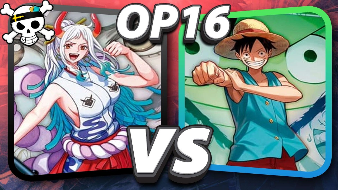 Геймплей OP16 Черная Yamato против Сине-зеленого Luffy | Раунд 4 | Комментарии к One Piece Card Game