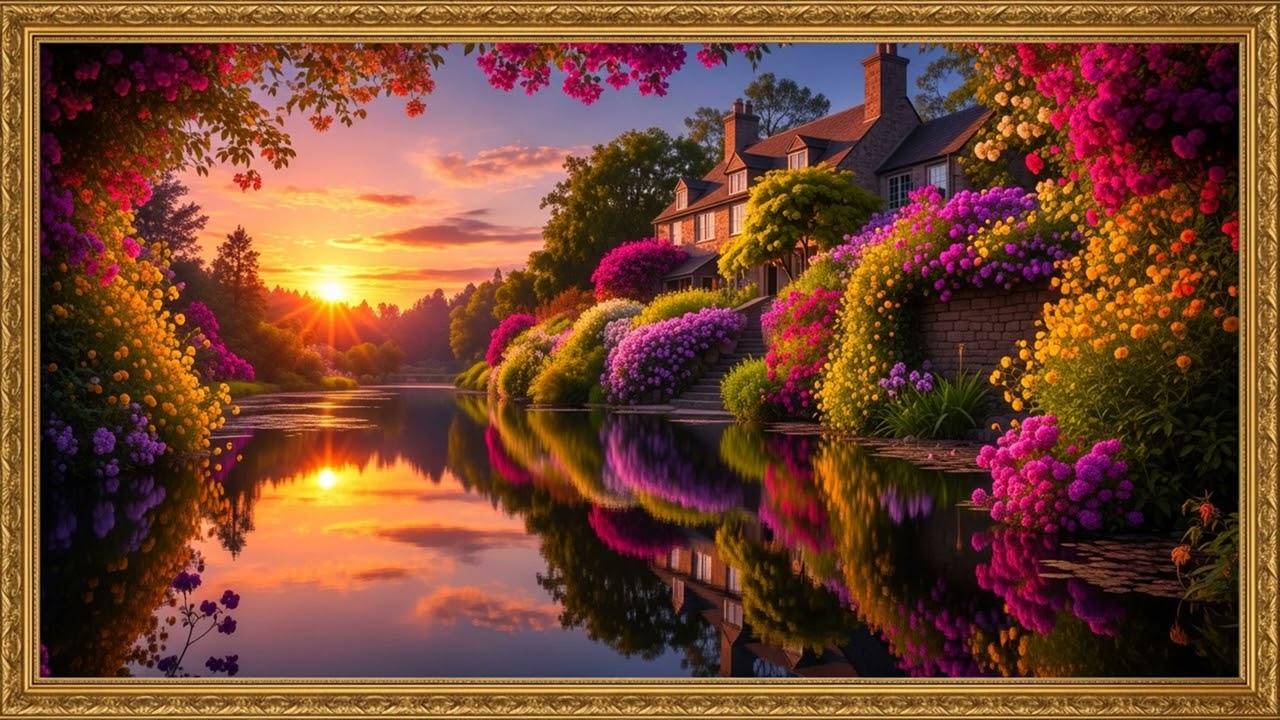 Modern Blossom Canvas with Subtle Light Depth