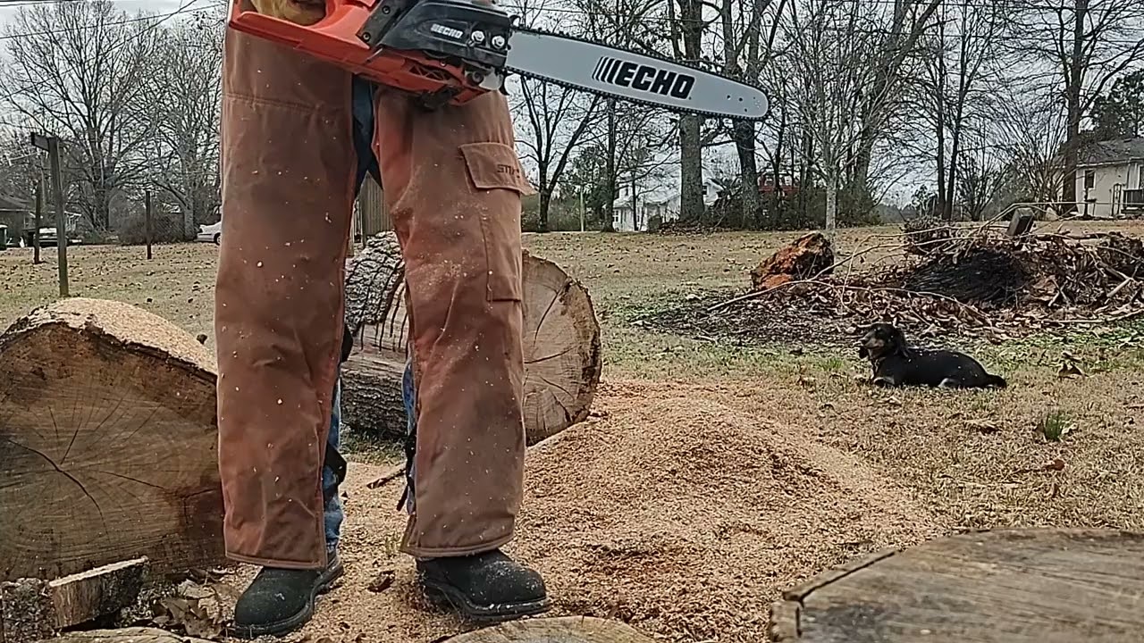 ECHO CS-4910 CHAINSAW, starting etc.