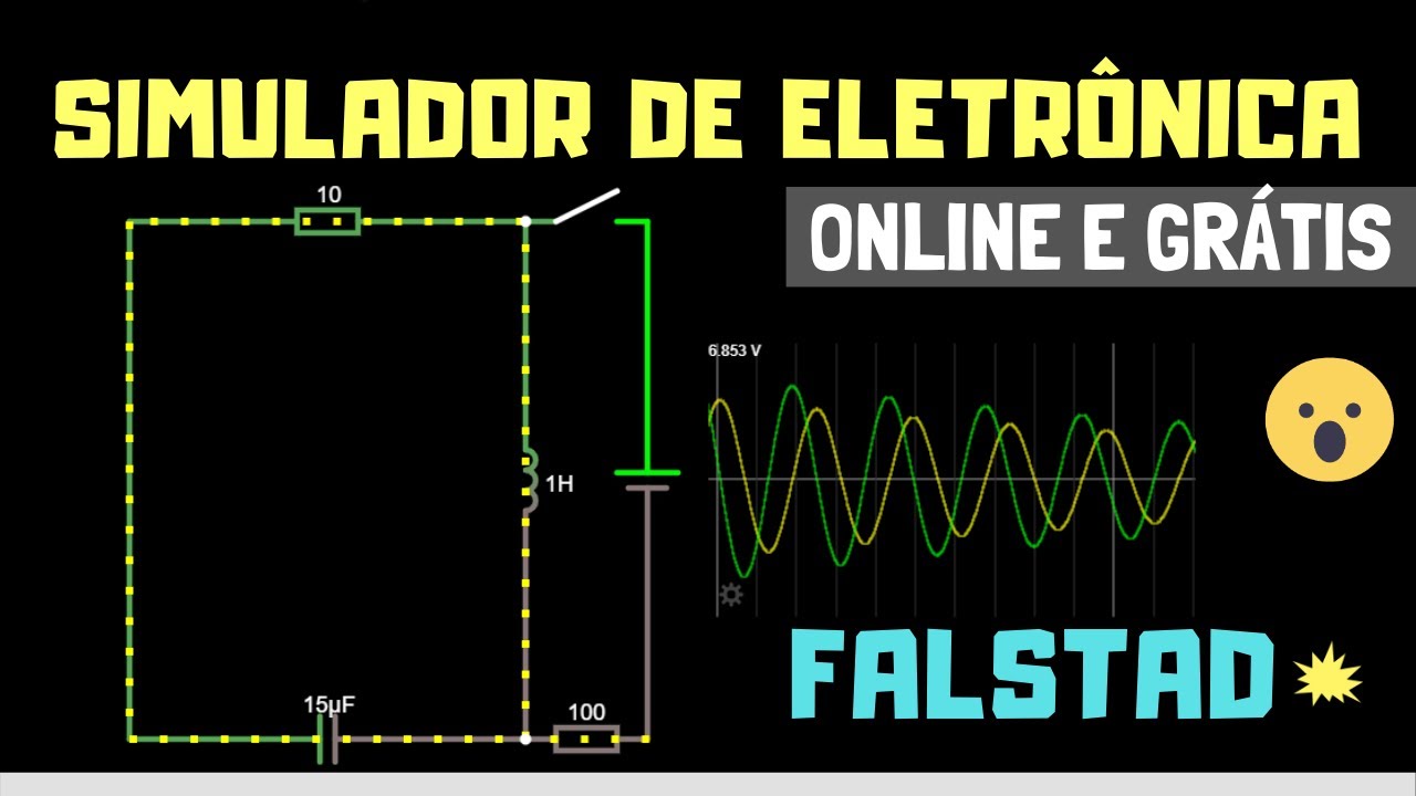 SIMULADOR ONLINE E GRATUITO DE CIRCUITOS ELETRÔNICOS - FALSTAD