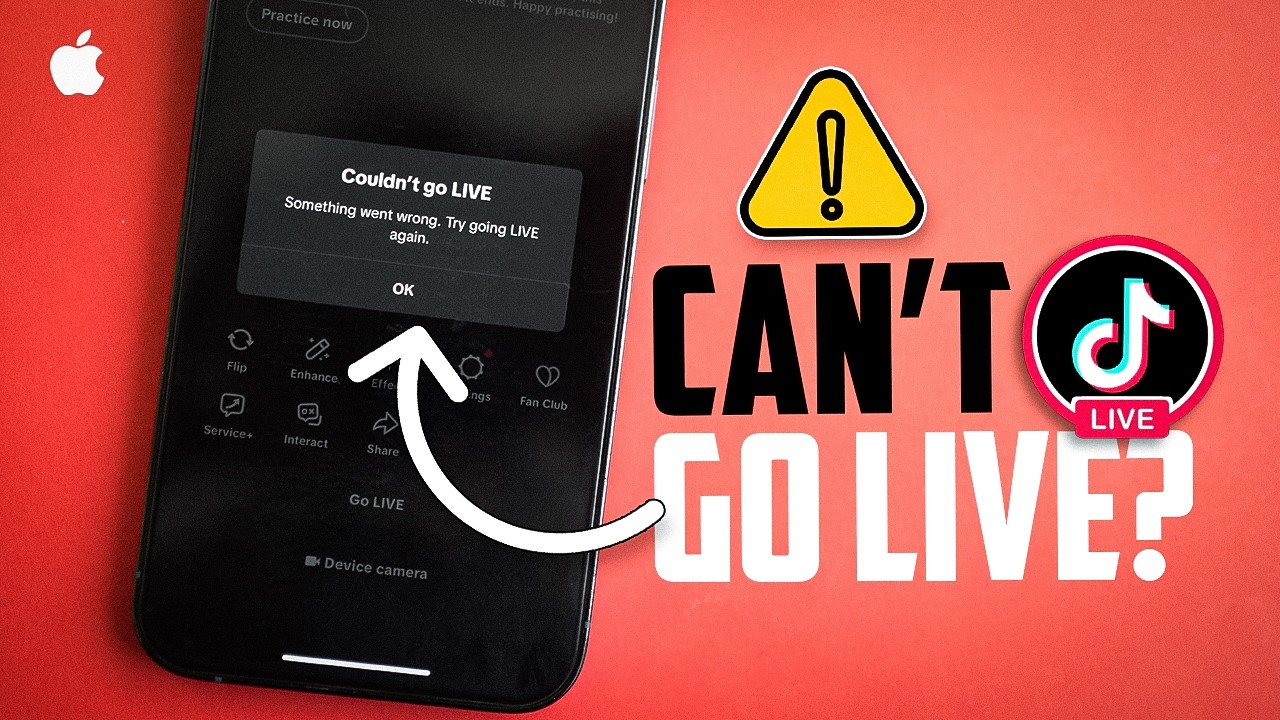 How to Solve TikTok Couldn't Go Live Issue on iPhone | TikTok Live Not Working Fix