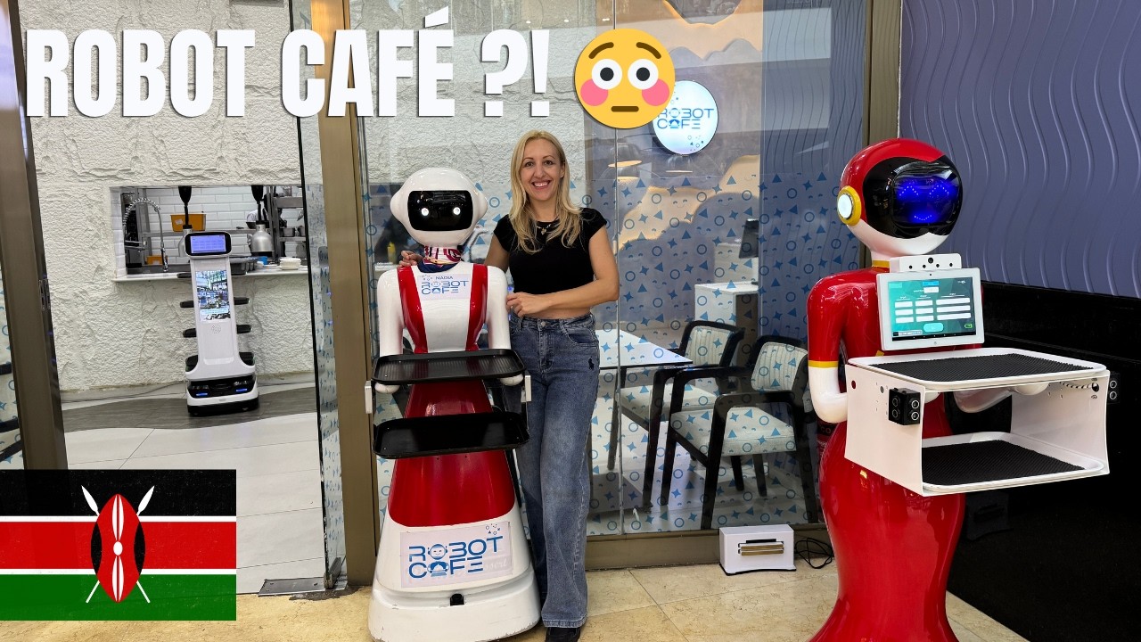Кафе с роботами в Найроби, Кения! Технологическое будущее Африки уже здесь 🤖🇰🇪