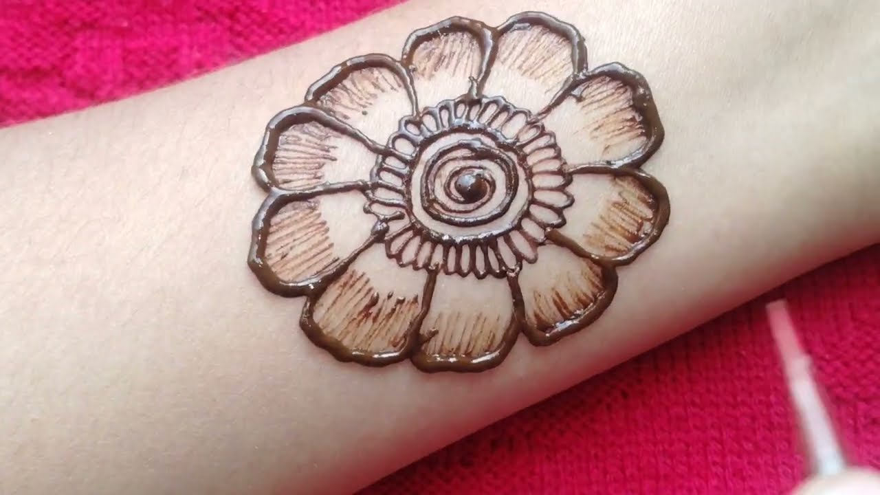 Front hand mehndi design beutiful mehndi design easy mehndi design @heenabyshana 