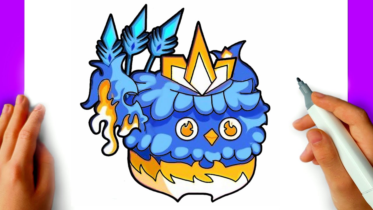 How to draw Phoenix Fruit Blox Fruits