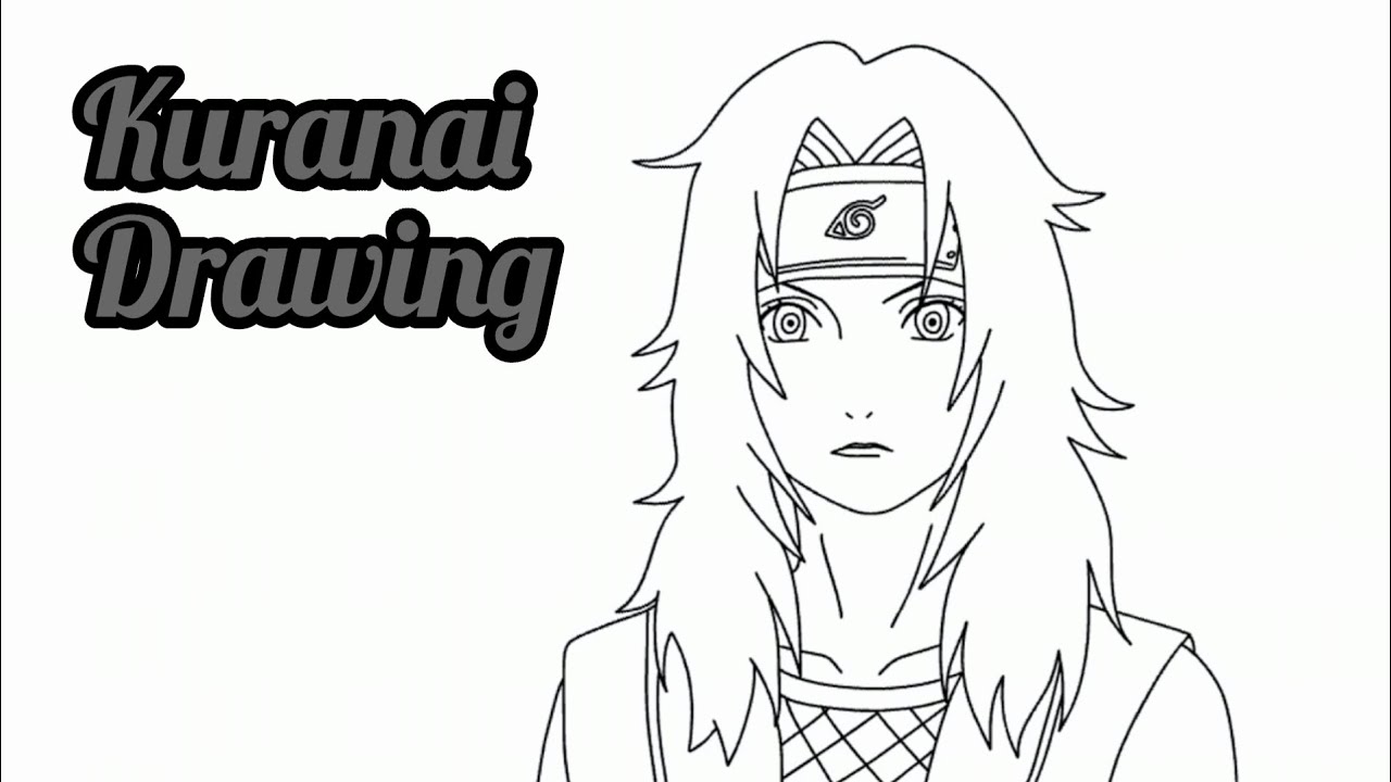 How to draw KURENAI YUHI STEP BY STEP from Naruto