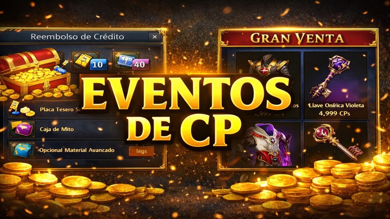 Eventos actuales en Conquista Online Reembolso de CP y Gran Venta