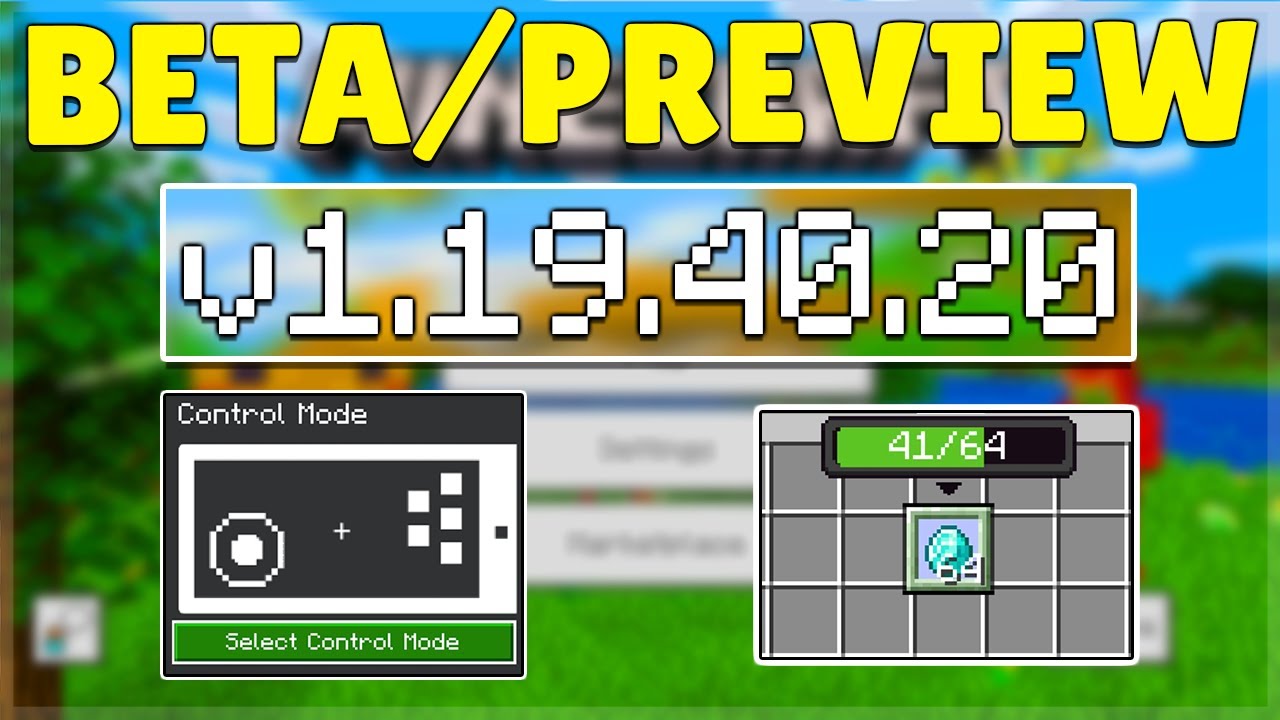MCPE 1.19.40.20 NEW TOUCH CONTROLS UPDATED! Minecraft Pocket Edition Important Fixes & Changes!