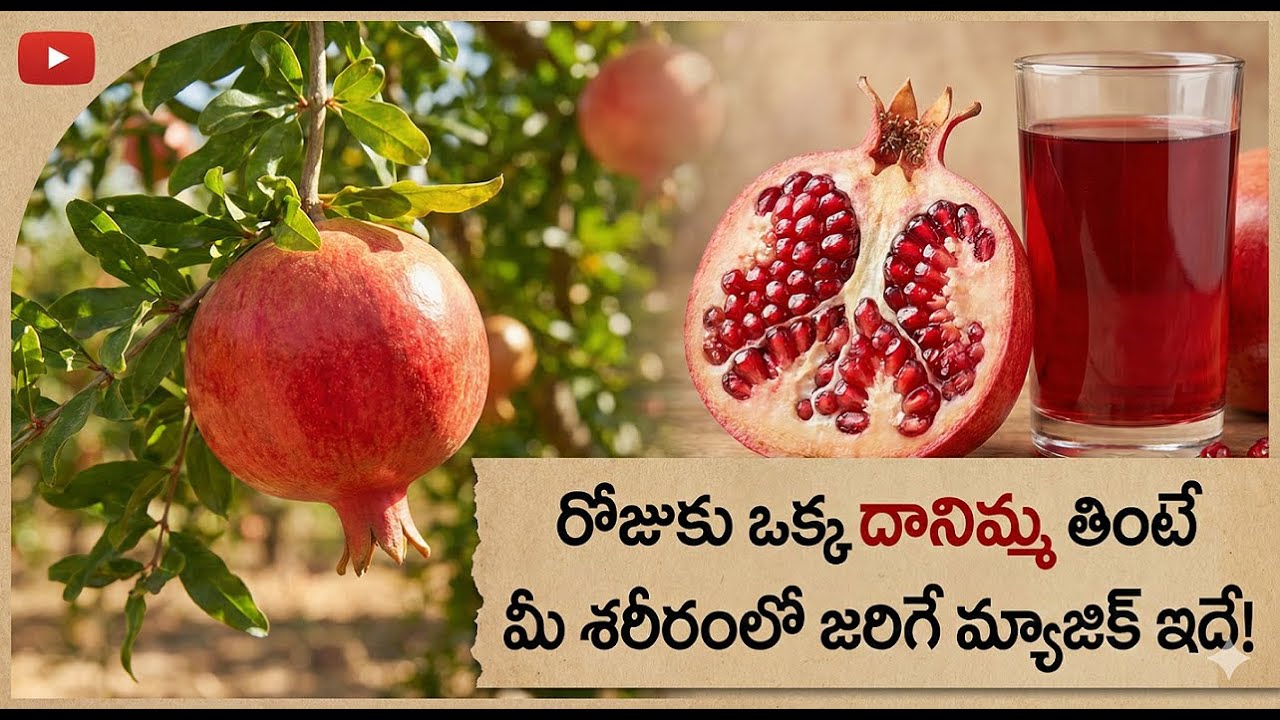 Health Benefits of Pomegranate in Telugu | బాంబుకి, దానిమ్మ పండుకి ఉన్న లింక్ ఏంటి? 💣