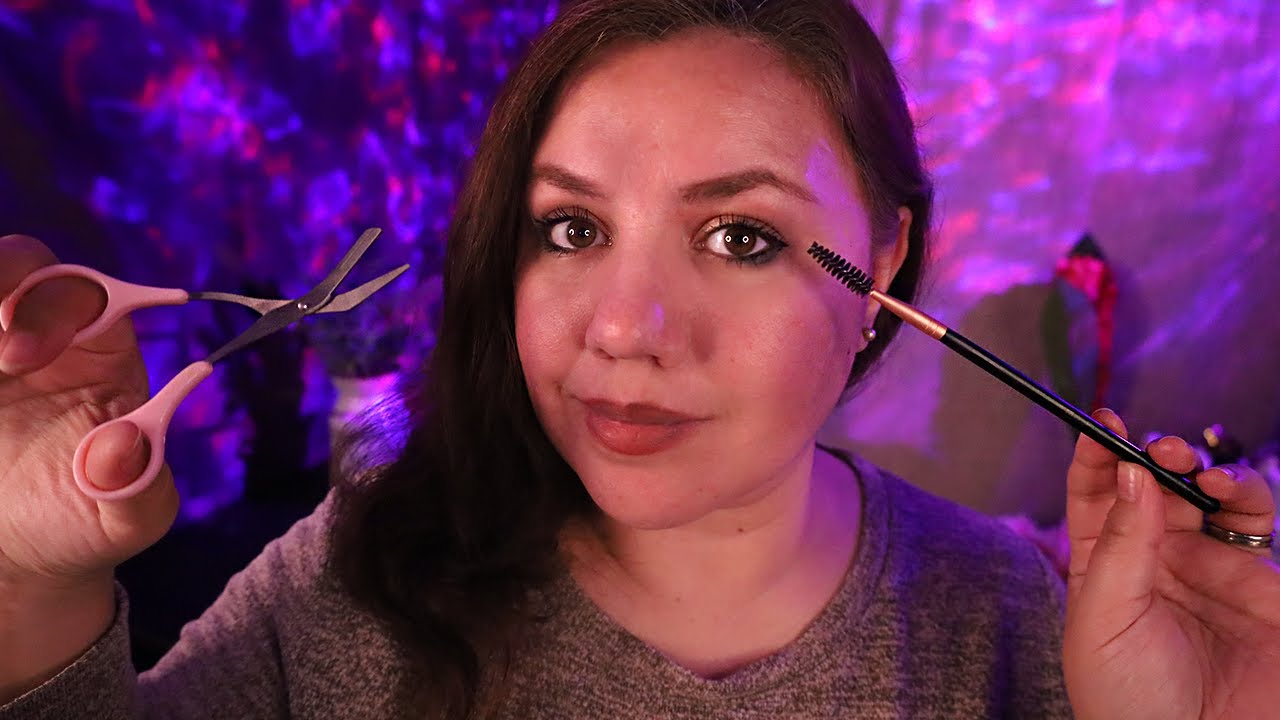 ASMR Eyebrow Salon Voluminous Treatment Roleplay / Rummaging, Crinkling and Personal Attention