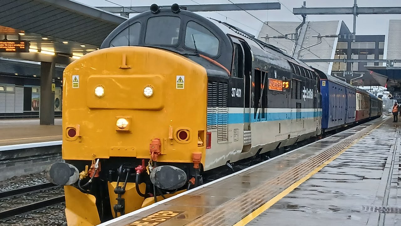 LSL Class 37 Action @ Reading (with mega thrash).