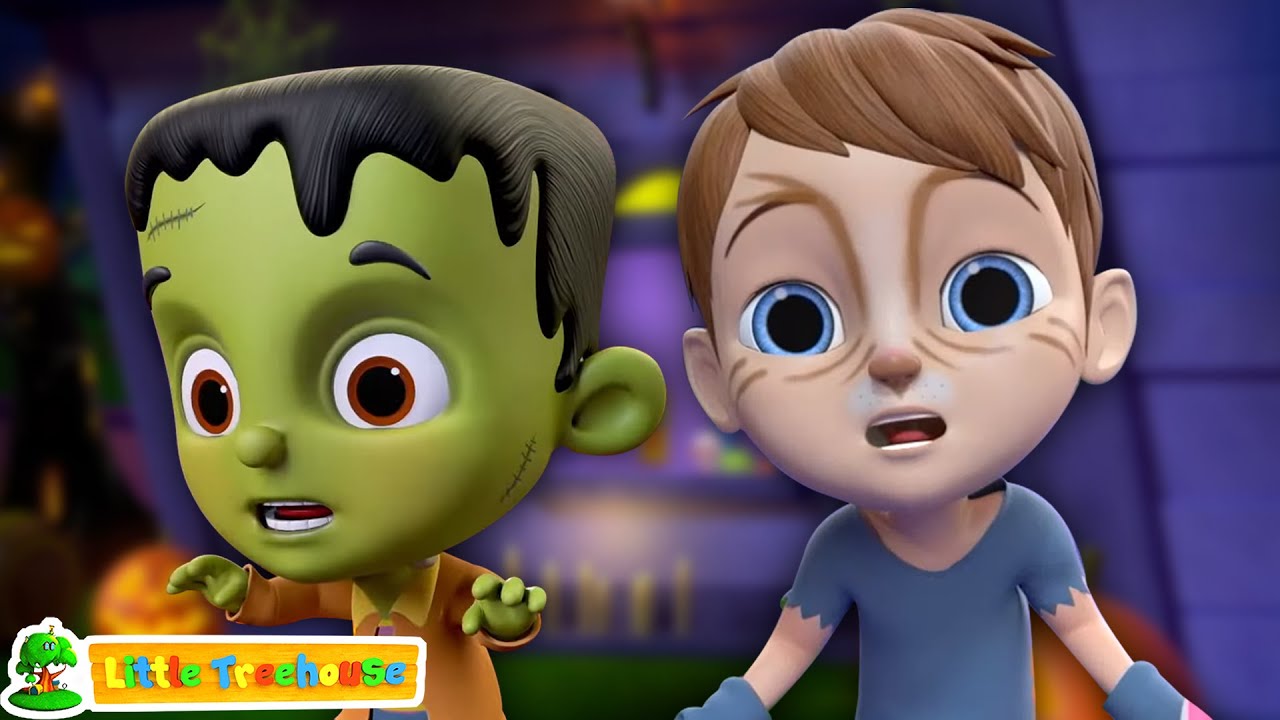 Who Let the Monster Out + More Halloween Songs & Fun Spooky Cartoon for Kids