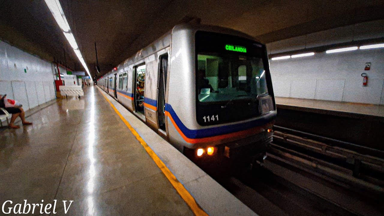 [METRÔ-DF] TUE MAFERSA SAINDO DA ESTAÇÃO PRAÇA DO RELOGIO *vi a cabine e buzinou*