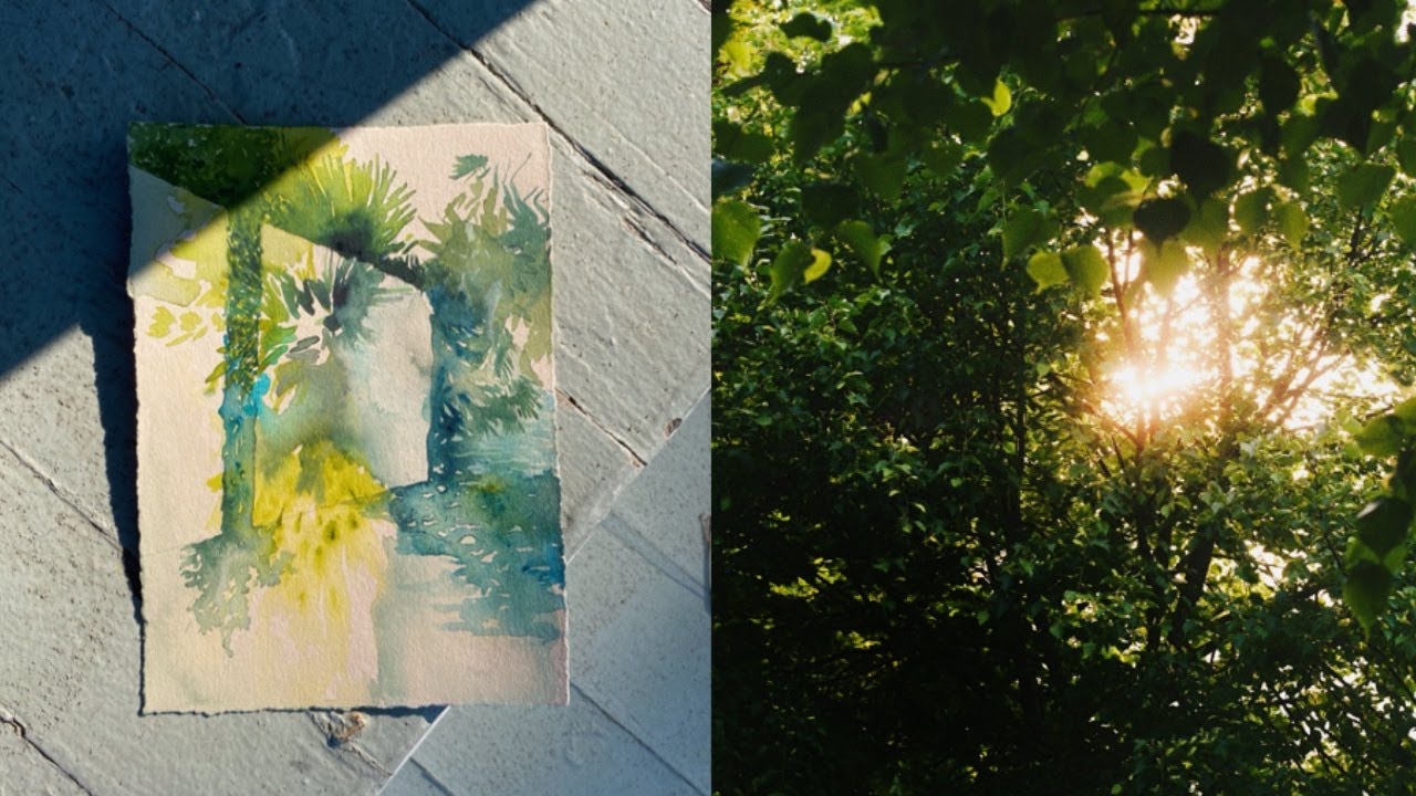 Summer Watercolor Studies | Silent Art Vlog | Alex Curley