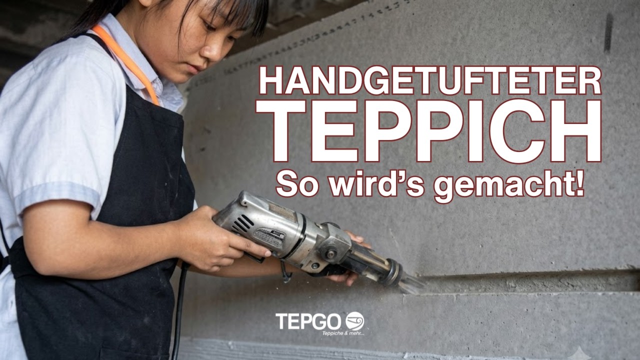 Herstellung eines handgetufteten Teppichs