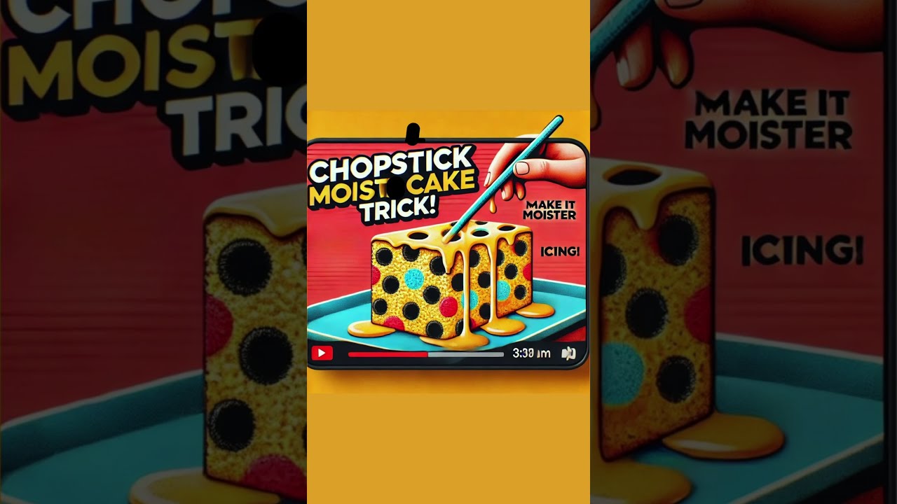 Chopstick Hack for Moister Box Cake Mix Cakes! 