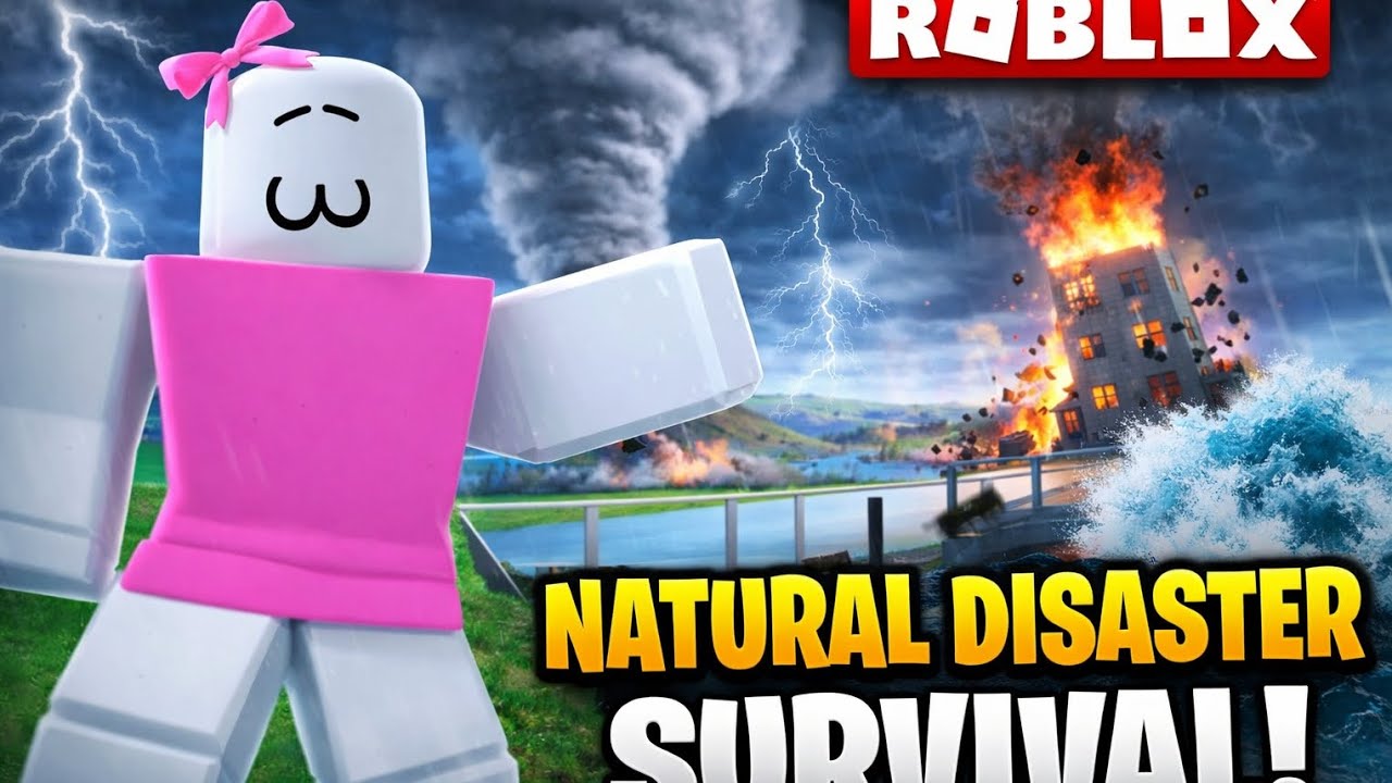 🎮😱Playing Natural Disaster Survival in Roblox