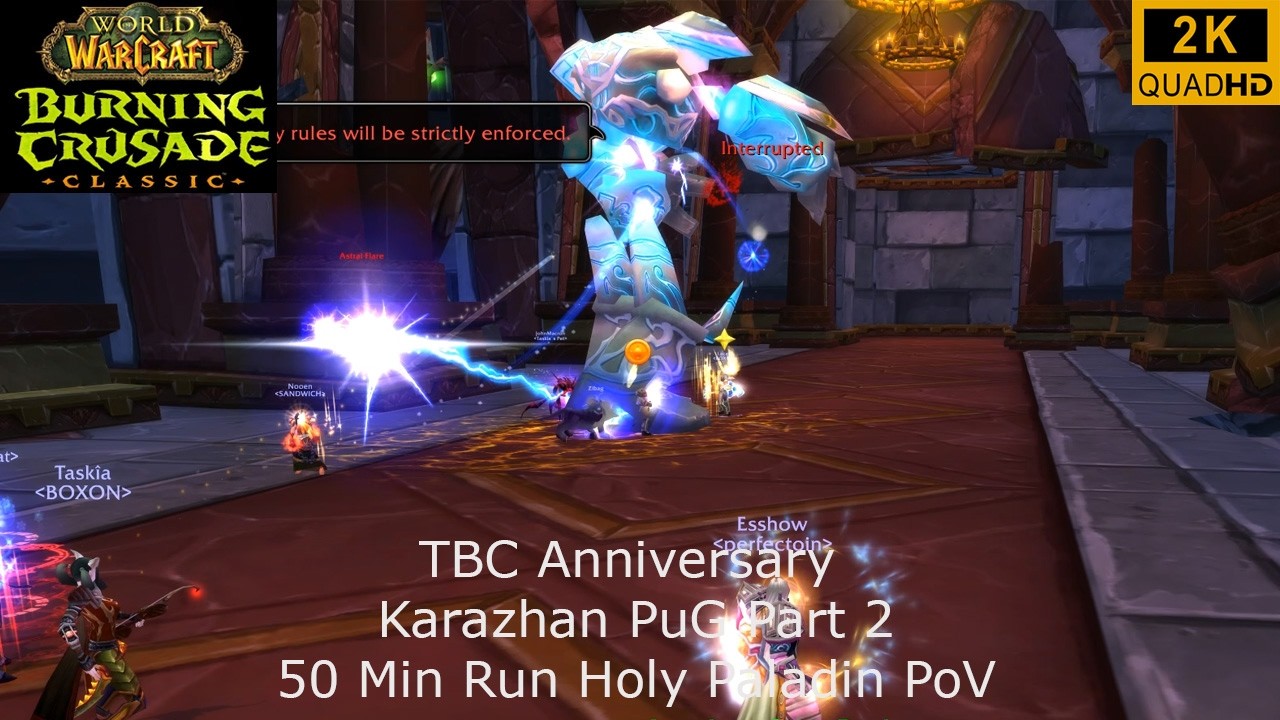 WoW TBC Anniversary | Karazhan PuG Raid Part 2 | Holy Paladin PoV | 2K