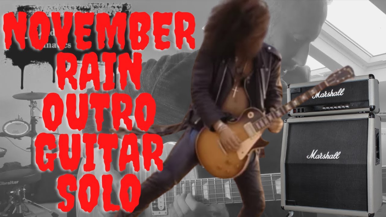 Guns N Roses- November Rain Outro Guitar Solo, Using Exact Slash Live Setup (Perfect Tone?)