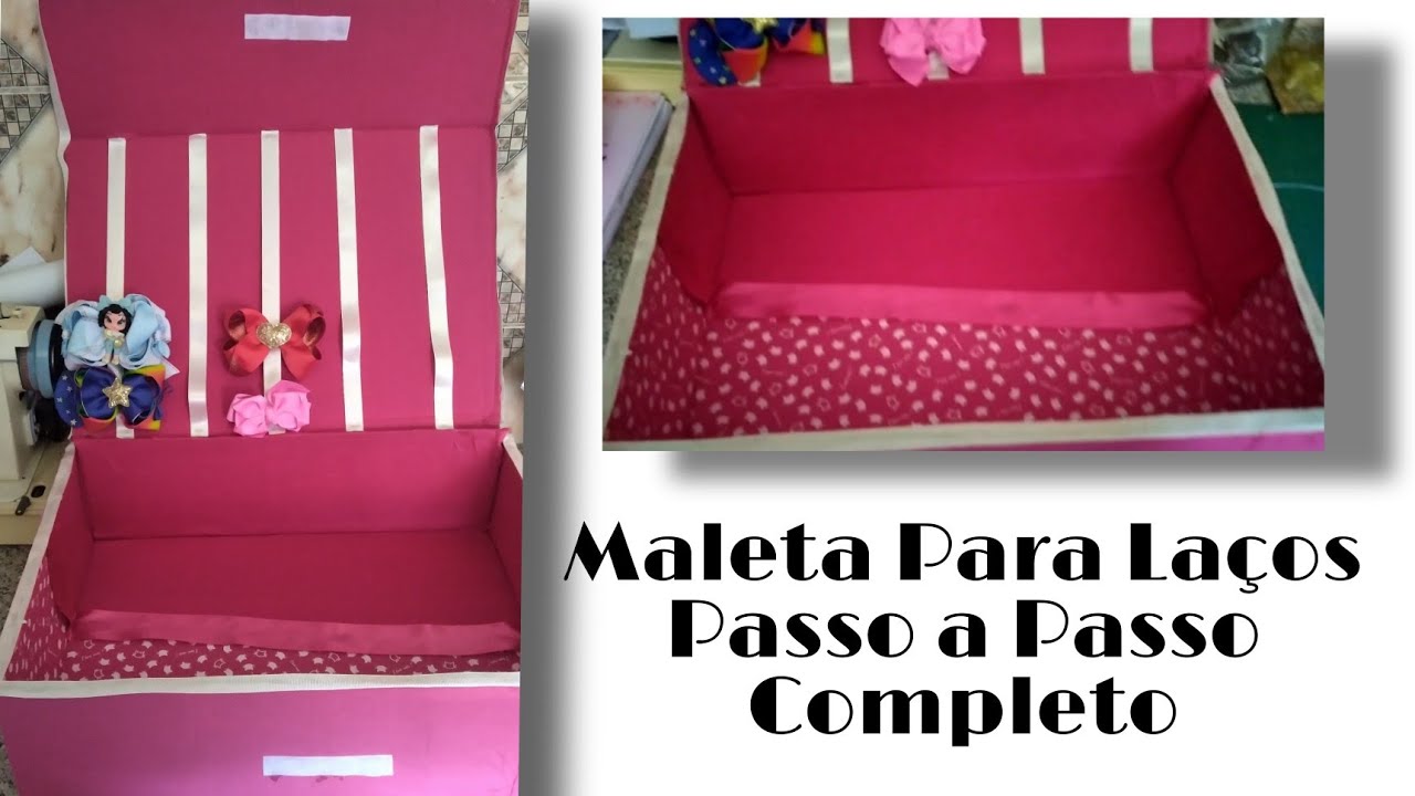 📦MALETA PARA LAÇOS/EXPOSIÇÃO DE LACOS🎀 By: Priscila Natália