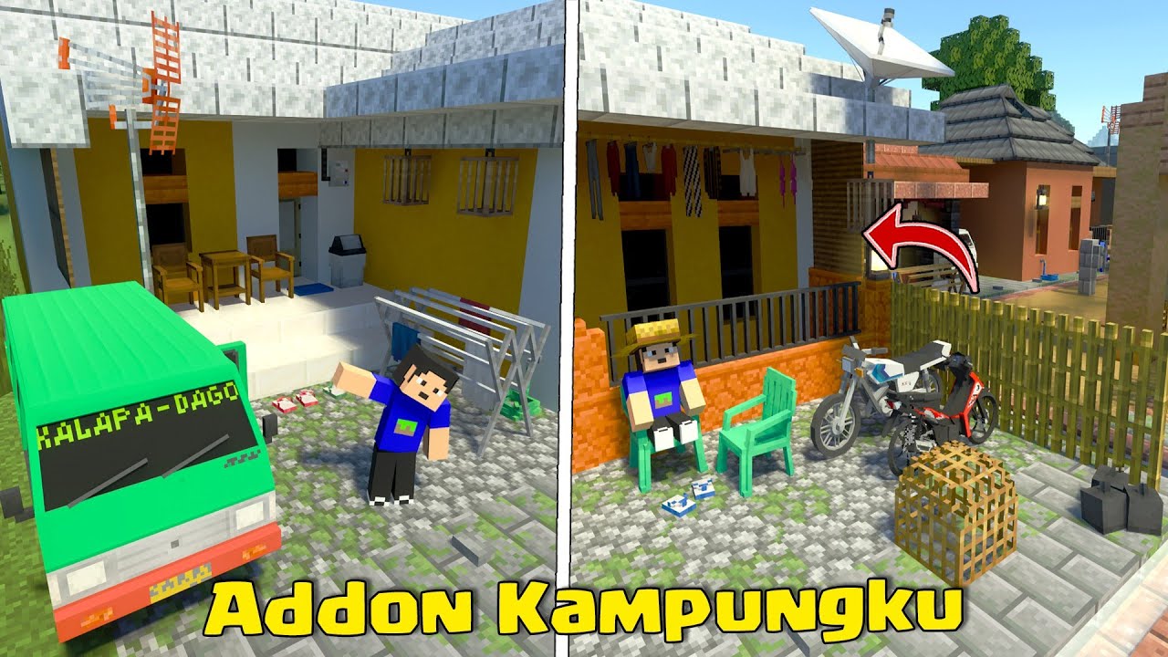 KITA MENGHIAS DESA MAP NUANSA INDONESIA DENGAN ADDON DI MCPE