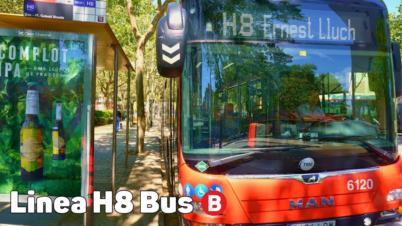 Автобус H8 - Автобус из Барселоны - Полное путешествие
