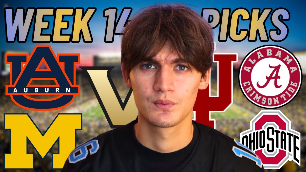 WEEK 14 COLLEGE FOOTBALL PREDICTIONS!